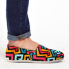 Geometric Graffiti Psychedelic Canvas Shoes-grizzshop