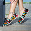 Geometric Graffiti Psychedelic Canvas Shoes-grizzshop