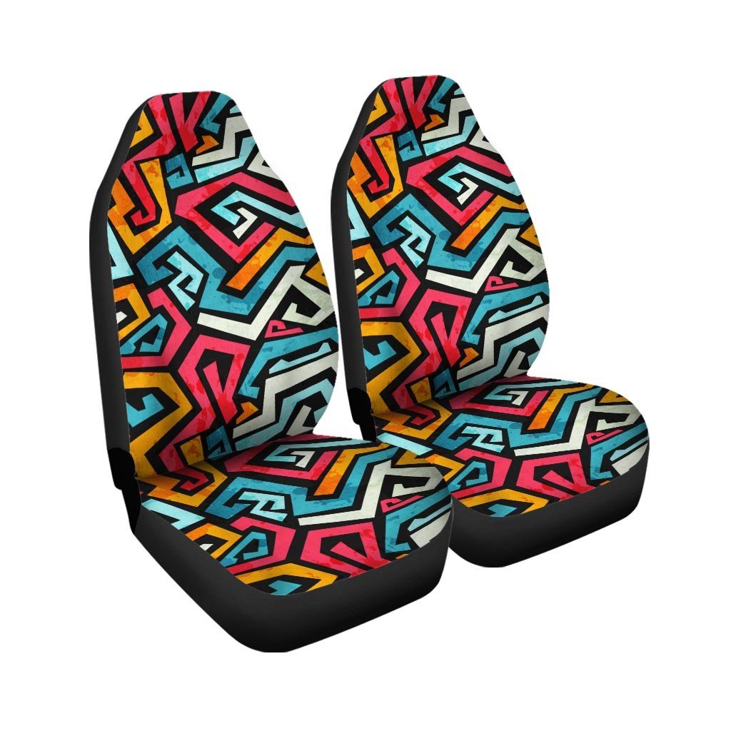 Geometric Graffiti Psychedelic Car Seat Covers-grizzshop