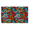 Geometric Graffiti Psychedelic Door Mat-grizzshop