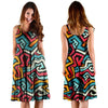 Geometric Graffiti Psychedelic Dress-grizzshop