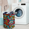 Geometric Graffiti Psychedelic Laundry Basket-grizzshop