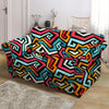 Geometric Graffiti Psychedelic Loveseat Cover-grizzshop