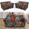 Geometric Graffiti Psychedelic Loveseat Cover-grizzshop