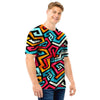 Geometric Graffiti Psychedelic Men T Shirt-grizzshop