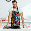 Geometric Graffiti Psychedelic Men's Apron-grizzshop