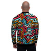 Geometric Graffiti Psychedelic Men's Bomber Jacket-grizzshop