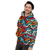 Geometric Graffiti Psychedelic Men's Hoodie-grizzshop