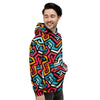 Geometric Graffiti Psychedelic Men's Hoodie-grizzshop