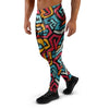 Geometric Graffiti Psychedelic Men's Joggers-grizzshop