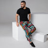 Geometric Graffiti Psychedelic Men's Joggers-grizzshop