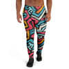 Geometric Graffiti Psychedelic Men's Joggers-grizzshop