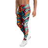 Geometric Graffiti Psychedelic Men's Leggings-grizzshop