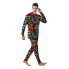 Geometric Graffiti Psychedelic Men's Pajamas-grizzshop