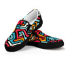 Geometric Graffiti Psychedelic Men's Slip On Sneakers-grizzshop