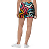 Geometric Graffiti Psychedelic Mini Skirt-grizzshop