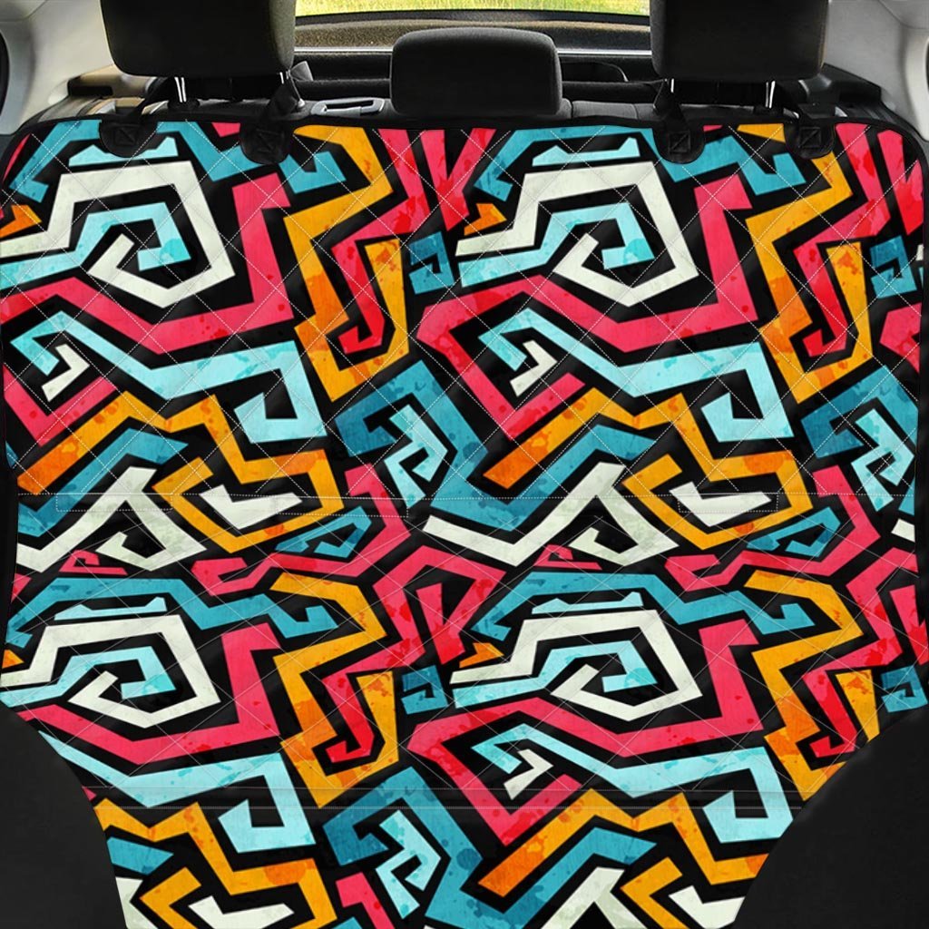 Geometric Graffiti Psychedelic Pet Car Seat Cover-grizzshop