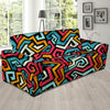 Geometric Graffiti Psychedelic Sofa Cover-grizzshop