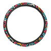 Geometric Graffiti Psychedelic Steering Wheel Cover-grizzshop