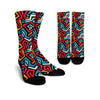 Geometric Graffiti Psychedelic Unisex Socks-grizzshop