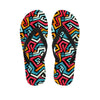 Geometric Graffiti Psychedelic Women's Flip Flops-grizzshop