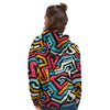 Geometric Graffiti Psychedelic Women's Hoodie-grizzshop