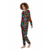 Geometric Graffiti Psychedelic Women's Pajamas-grizzshop