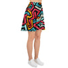 Geometric Graffiti Psychedelic Women's Skirt-grizzshop