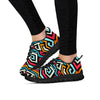 Geometric Graffiti Psychedelic Women's Sneakers-grizzshop