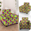 Geometric Hawaiian Pineapple Print Armchair Cover-grizzshop