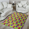 Geometric Hawaiian Pineapple Print Floor Mat-grizzshop