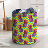 Geometric Hawaiian Pineapple Print Laundry Basket-grizzshop