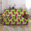 Geometric Hawaiian Pineapple Print Loveseat Cover-grizzshop