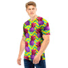 Geometric Hawaiian Pineapple Print Men T Shirt-grizzshop