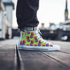 Geometric Hawaiian Pineapple Print Men's High Top Shoes-grizzshop