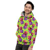 Geometric Hawaiian Pineapple Print Men's Hoodie-grizzshop