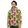 Geometric Hawaiian Pineapple Print Men's Hoodie-grizzshop