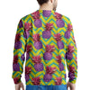 Geometric Hawaiian Pineapple Print Men's Sweatshirt-grizzshop