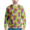 Geometric Hawaiian Pineapple Print Men's Sweatshirt-grizzshop