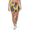 Geometric Hawaiian Pineapple Print Mini Skirt-grizzshop