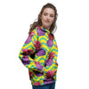 Geometric Hawaiian Pineapple Print Women's Hoodie-grizzshop