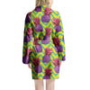 Geometric Hawaiian Pineapple Print Women's Robe-grizzshop