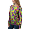 Geometric Hawaiian Pineapple Print Women's Sweatshirt-grizzshop