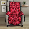 Geometric Heart Valentine's Day Print Pattern Armchair Protector-grizzshop