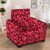 Geometric Heart Valentine's Day Print Pattern Armchair Slipcover-grizzshop