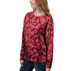 Geometric Heart Valentine's Day Print Pattern Women's Sweatshirt-grizzshop