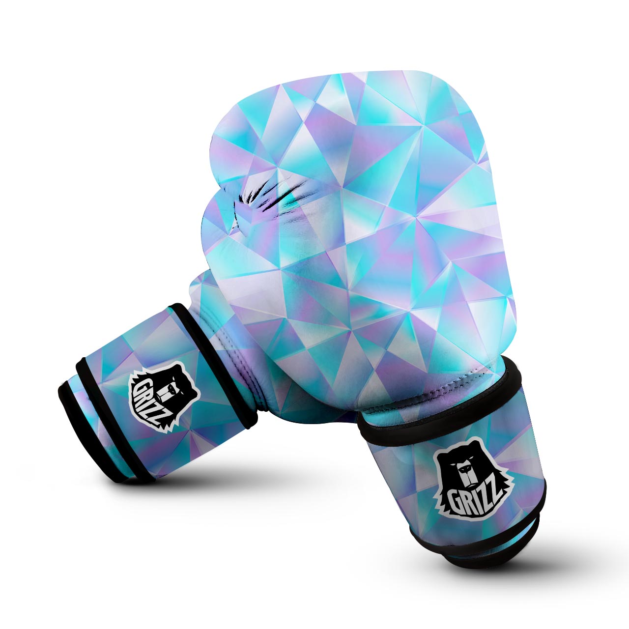 Geometric Holographic Boxing Gloves-grizzshop