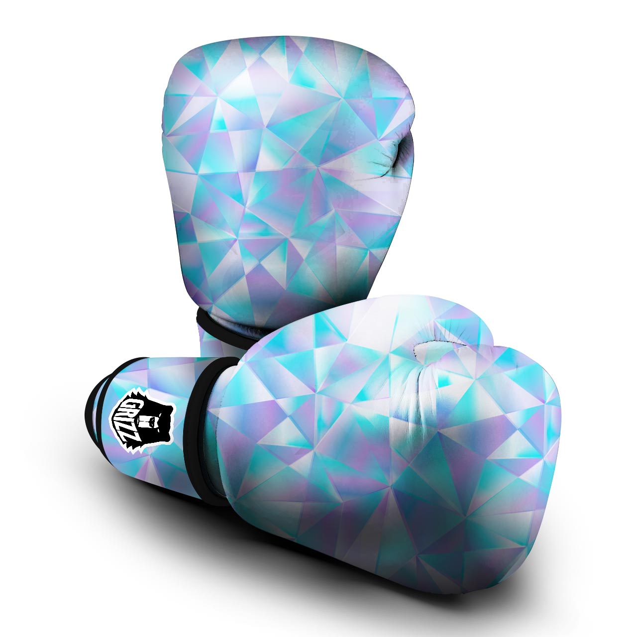 Geometric Holographic Boxing Gloves-grizzshop