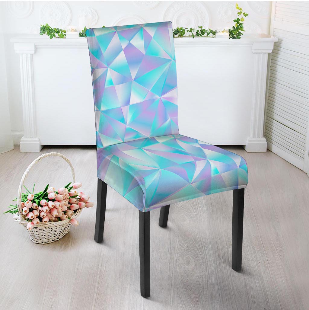 Geometric Holographic Chair Cover-grizzshop