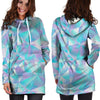 Geometric Holographic Hoodie Dress-grizzshop